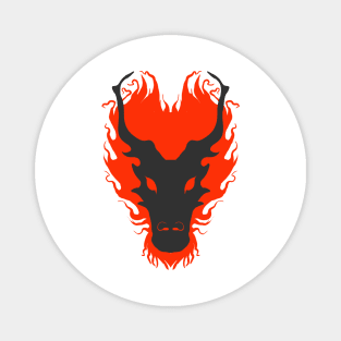 Red dragon head Magnet